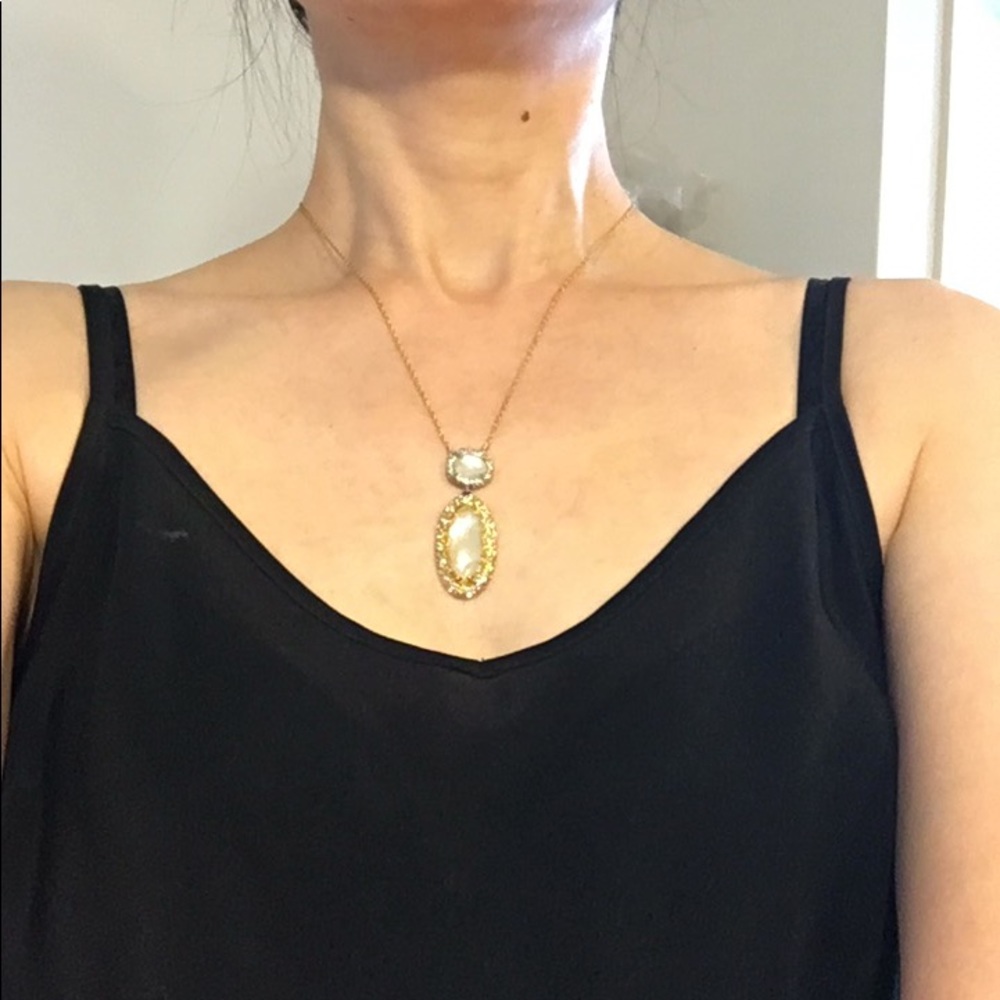 Alexis Bittar crystal paved necklace